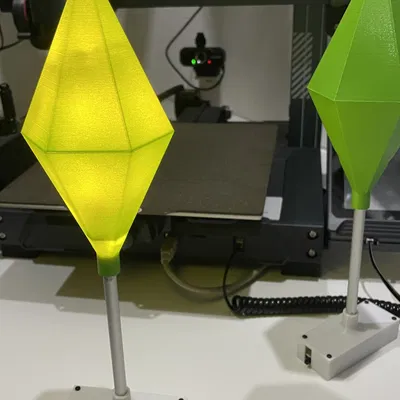 Đèn pha lê SIMS với hộp pin tùy chọn