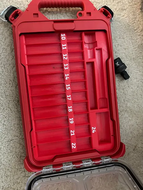 Tổ chức socket tác động 1/2" Milwaukee Packout Slim Low-Profile - Image 2