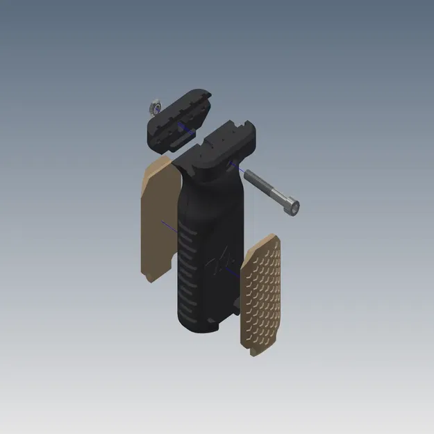 Tay cầm thẳng Shade cho Nerf và Airsoft - Image 2