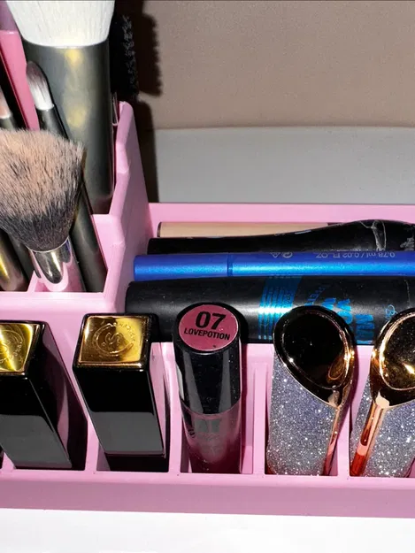 Giá tổ chức trang điểm với 9 ngăn 20x20 và khay 152x66 - Image 1