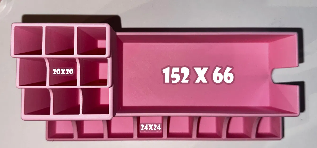 Giá tổ chức trang điểm với 9 ngăn 20x20 và khay 152x66 - Image 2