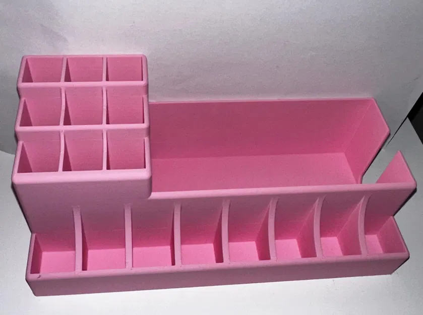 Giá tổ chức trang điểm với 9 ngăn 20x20 và khay 152x66 - Image 3