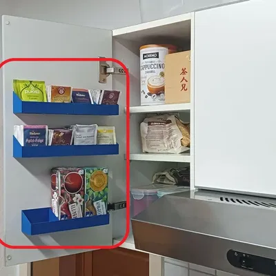 Giá đỡ hộp và túi trà tiện lợi cho bếp