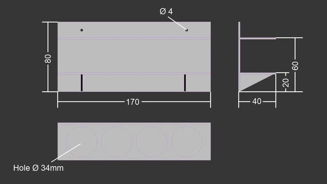 Giá đỡ chai sơn acrylic Abeier 60ml - Image 5