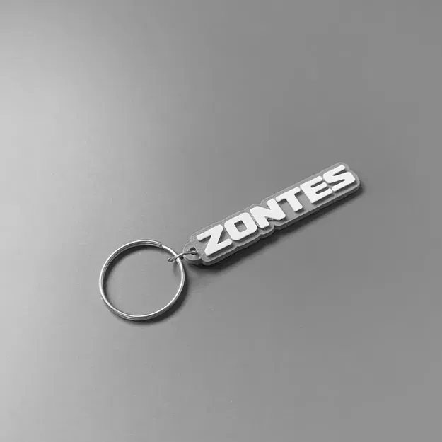 Móc khóa thương hiệu Zontes in 3D với thiết kế đơn giản - Image 2