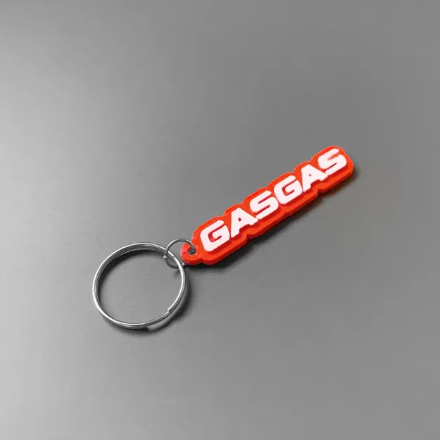 Móc chìa khóa GasGas in 3D với thiết kế đơn giản - Image 2