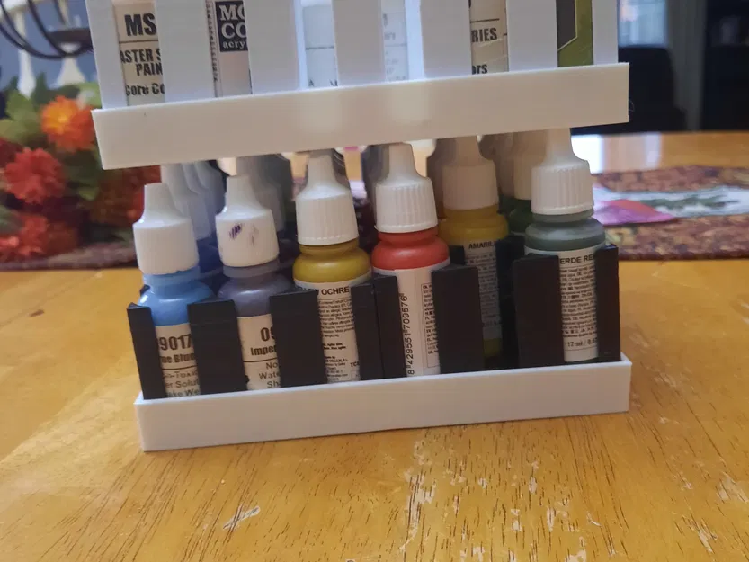 Khay đựng sơn kết hợp 2 giá đỡ chai nhỏ 3x6 - Image 2