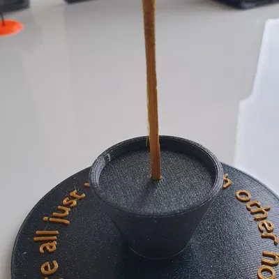 Giá đỡ nhang đơn giản tạo bằng Blender