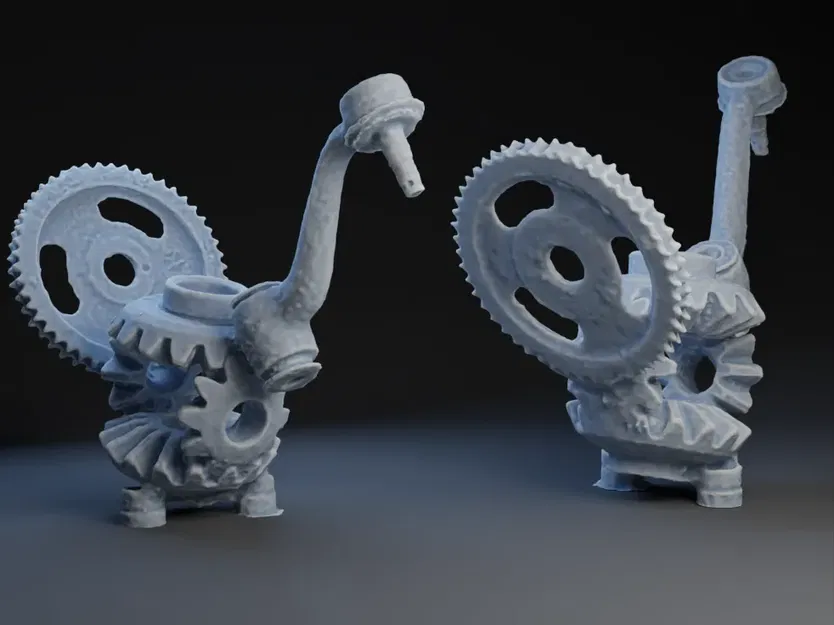 Gà tây trang trí lễ Tạ ơn với bánh răng - Image 1