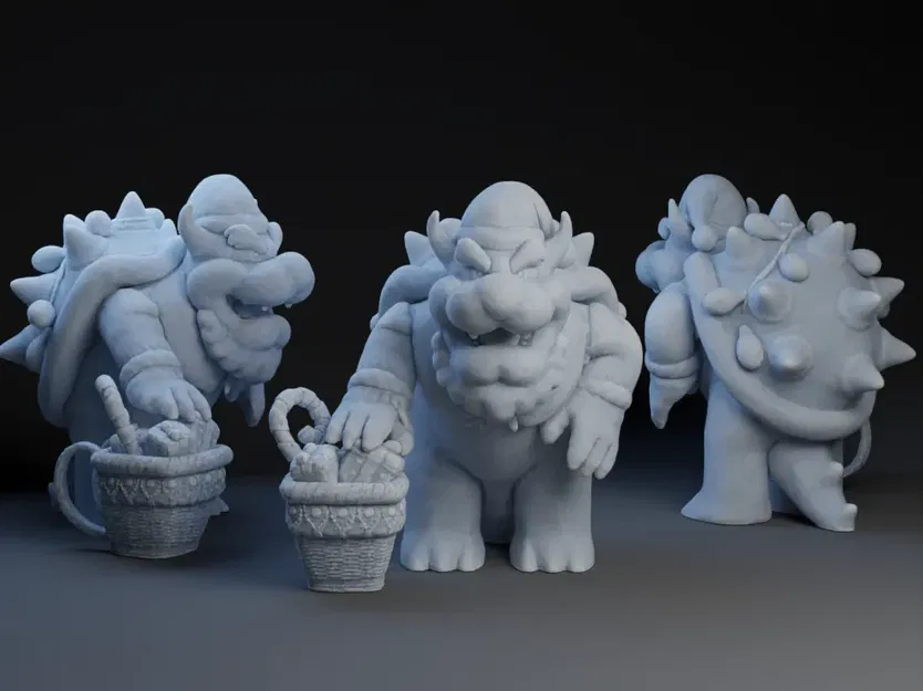 Bowser Ông Già Noel với Giỏ Quà Tặng - Image 1