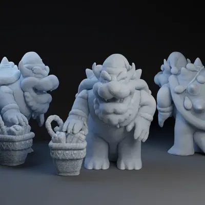 Bowser Ông Già Noel với Giỏ Quà Tặng