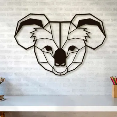 Mô hình Koala phong cách LOWPOLY trang trí nhà cửa