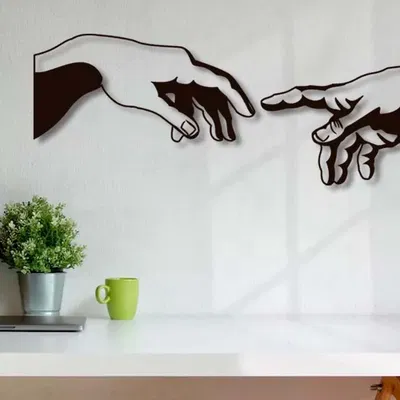 Tranh tường tối giản "La Creación - Manos