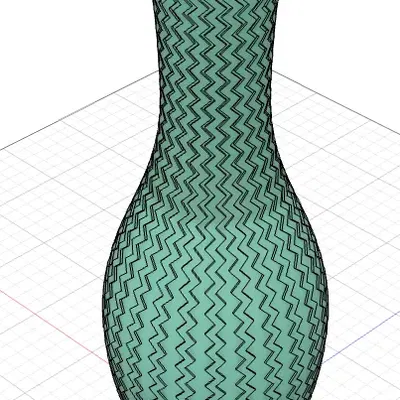 Bình hoa thiết kế chevron độc đáo