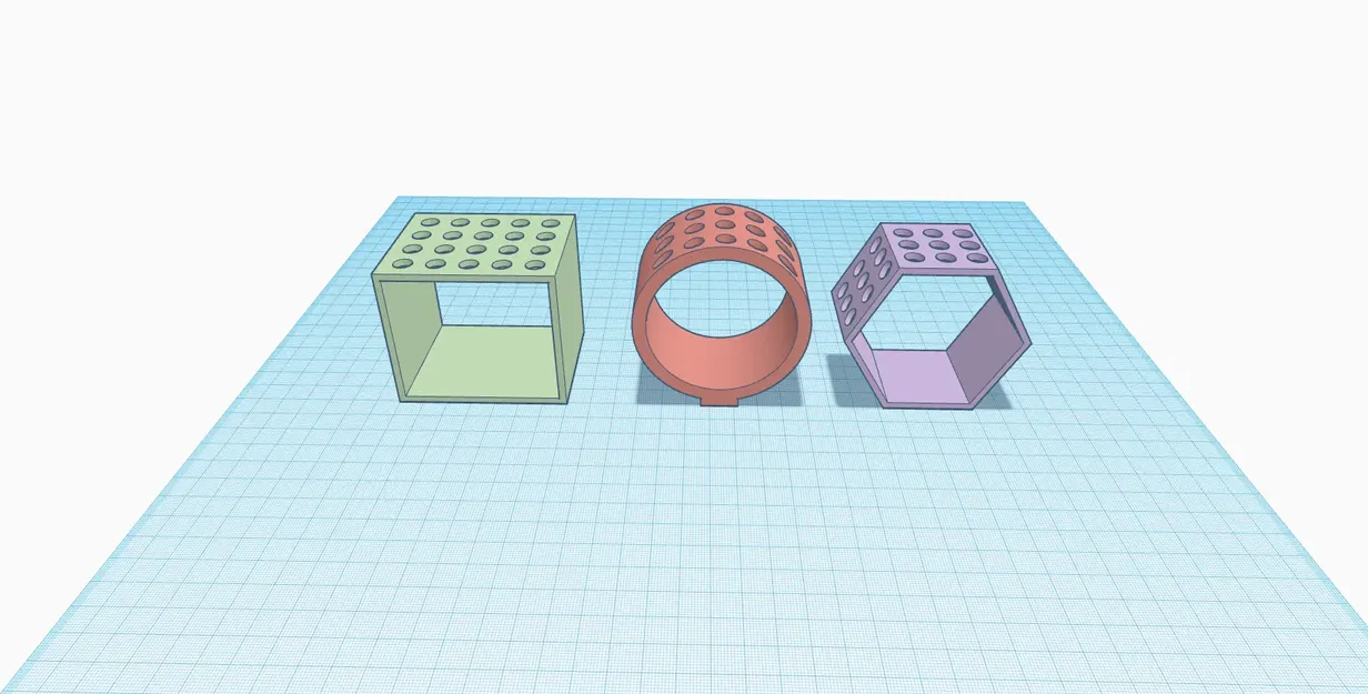 Giá đỡ cọ vẽ hình vuông, tròn và lục giác - Image 1