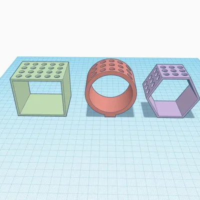 Giá đỡ cọ vẽ hình vuông, tròn và lục giác