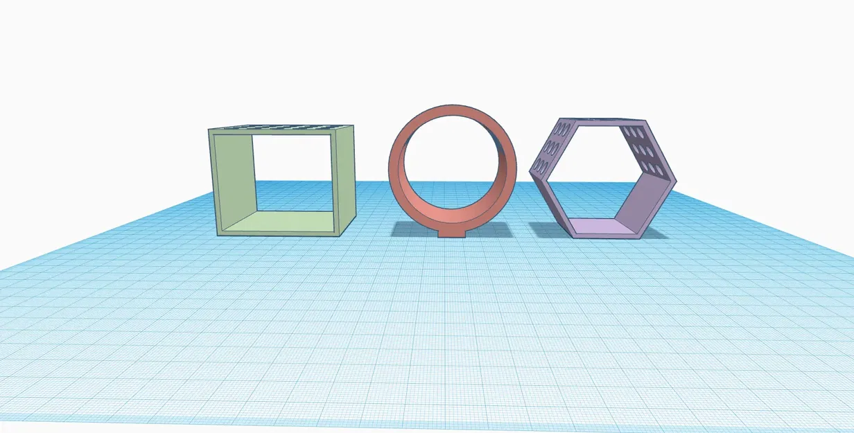 Giá đỡ cọ vẽ hình vuông, tròn và lục giác - Image 3