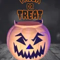 Xô kẹo hình bí ngô cho Halloween vui nhộn - Thumbnail 1