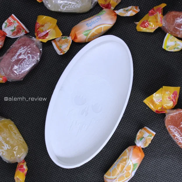Giá đỡ kẹo hình đầu lâu phong cách Halloween - Image 1
