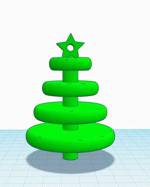 Cây thông Giáng sinh trang trí dễ in 3D - Image 1