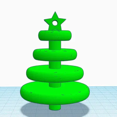 Cây thông Giáng sinh trang trí dễ in 3D