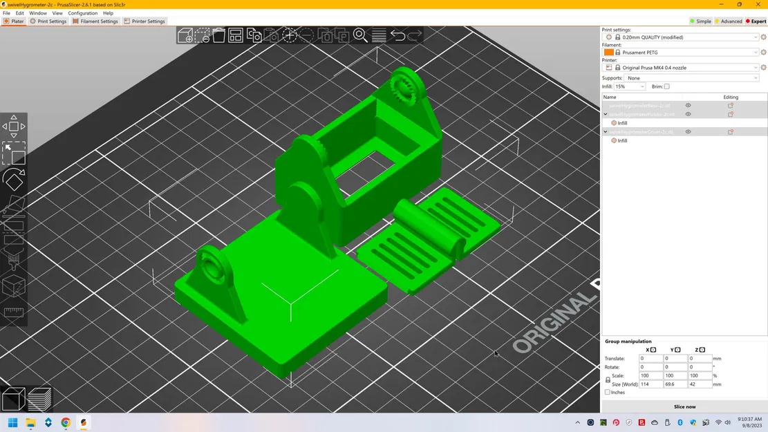 Giá đỡ đồng hồ đo độ ẩm xoay cho cảm biến nhiệt độ - Image 5