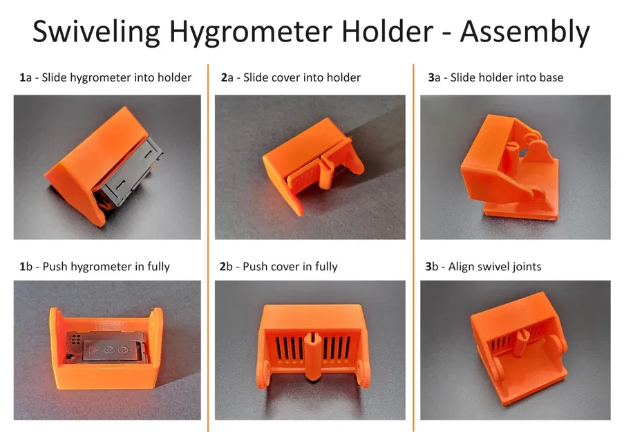 Giá đỡ đồng hồ đo độ ẩm xoay cho cảm biến nhiệt độ - Image 8