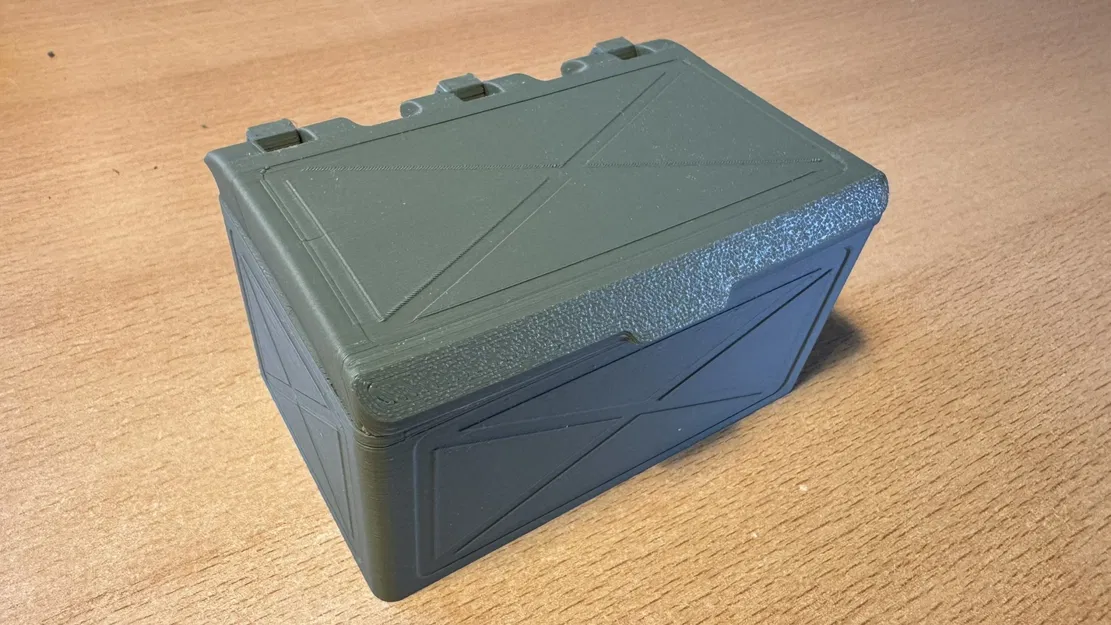 Hộp đơn giản với nắp tích hợp cho in 3D - Image 3