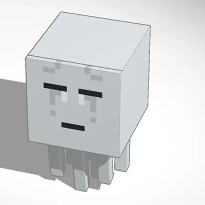 Nhân vật ghast và sói trong Minecraft