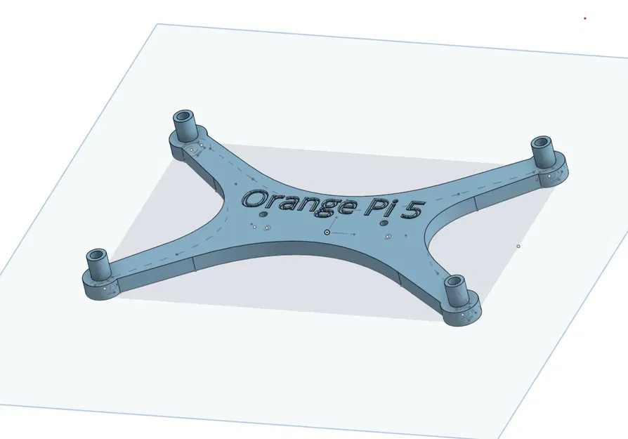 Giá đỡ lắp đặt Orange Pi 5 cho kẹp Din Voron - Image 1