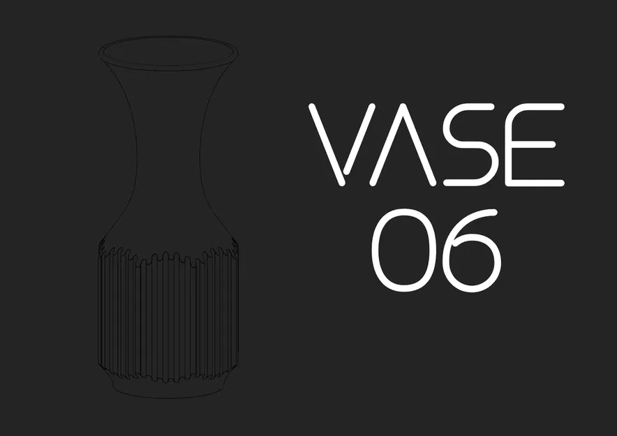 Váza 06 với đế lục giác và bề mặt sóng - Image 6