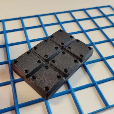 Giá đỡ pin cho thùng bia với đế gridfinity