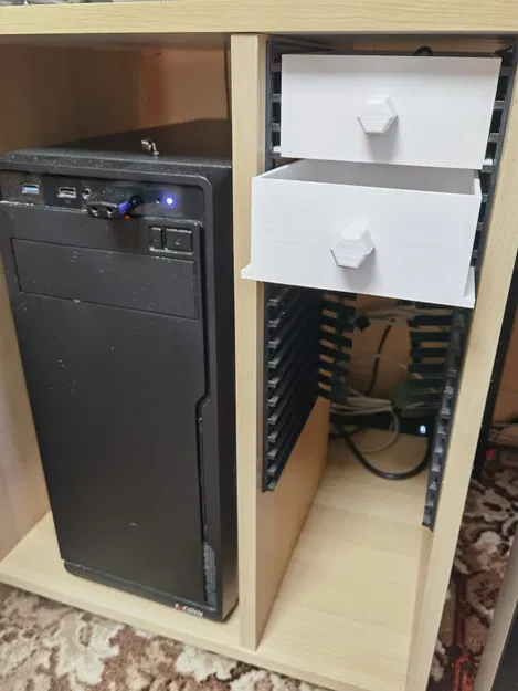 Ngăn kéo bàn để lưu trữ đĩa CD và DVD không sử dụng - Image 2