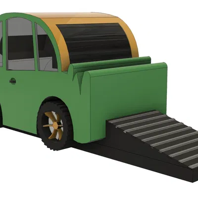 Giá đỡ cửa hình xe hơi va chạm sáng tạo