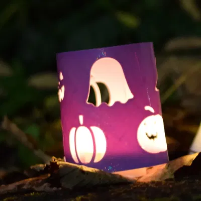 Đèn trang trí Halloween hình đèn dầu nhỏ