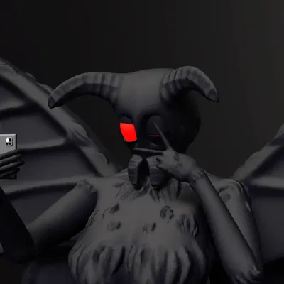 Mô hình nhân vật Mothwoman trong nghệ thuật điêu khắc