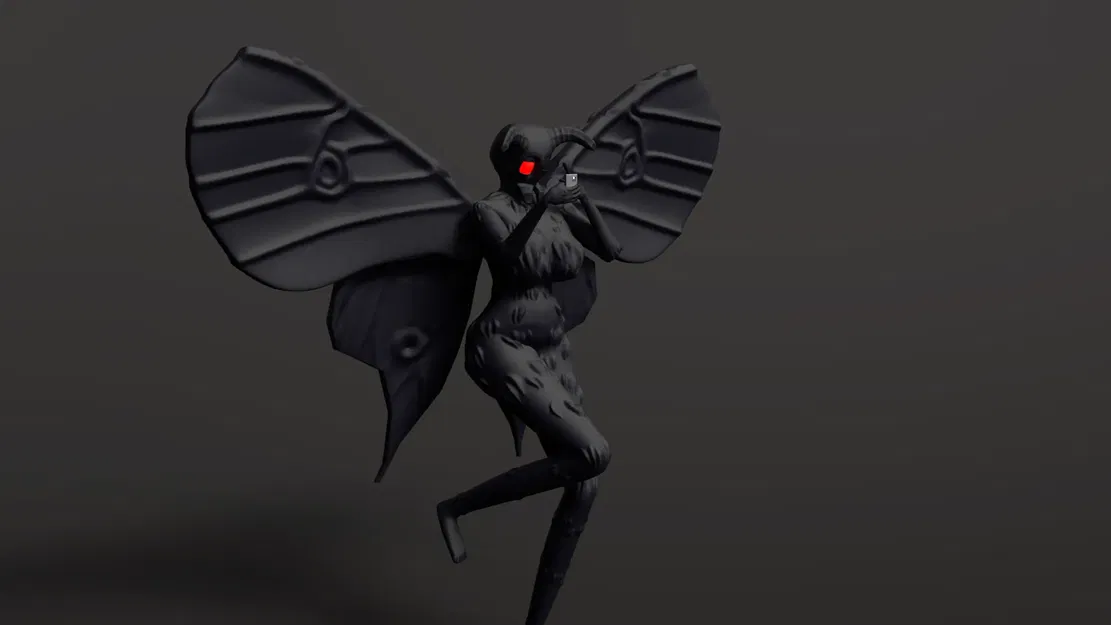 Mô hình nhân vật Mothwoman trong nghệ thuật điêu khắc - Image 3