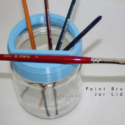 Nắp hũ rửa cọ vẽ đa năng