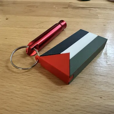Móc khóa cờ Palestine in 3D cho máy in một đầu đùn
