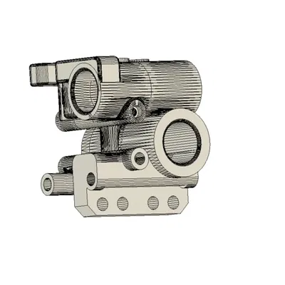 Giá đỡ khung xương cr 200b với gắn adxl345 và cr touch