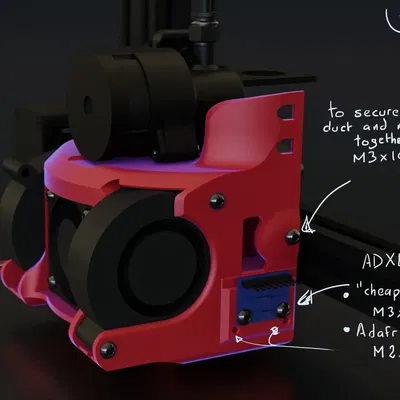 Bộ che Dual 5015 cho máy in 3D Ender3/pro/v2