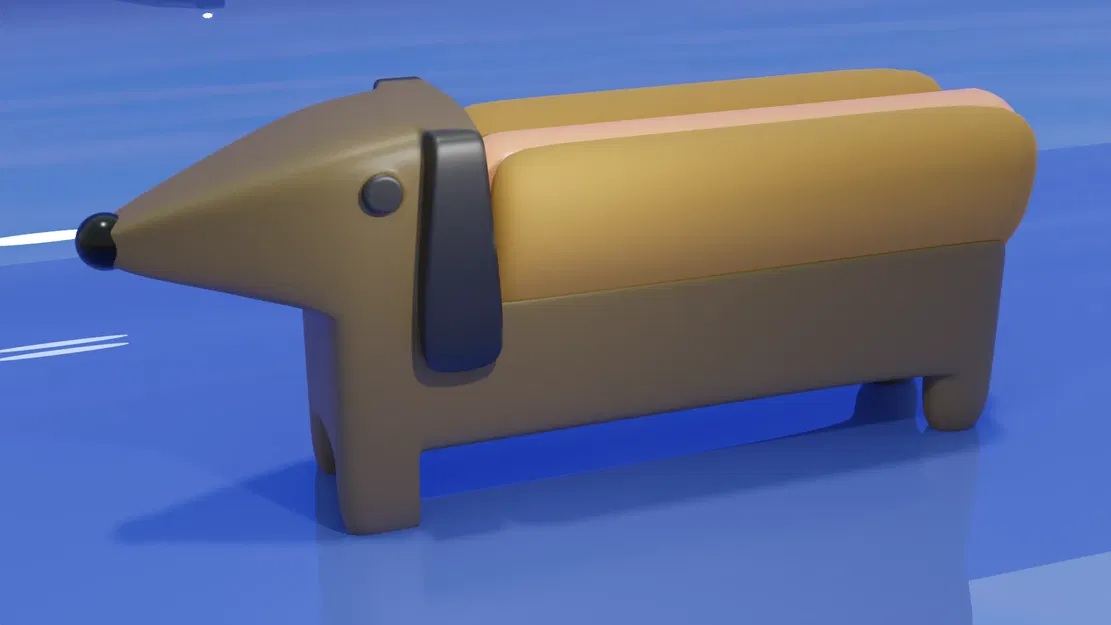 Giá đỡ xúc xích hình chó daschsund - Image 1