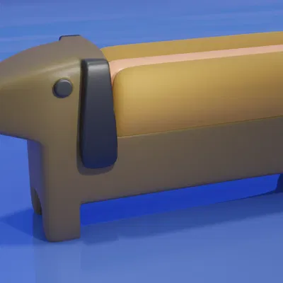 Giá đỡ xúc xích hình chó daschsund