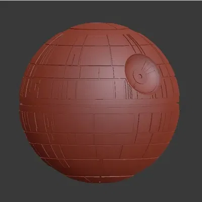 Ngôi sao tử thần dễ in không cần hỗ trợ