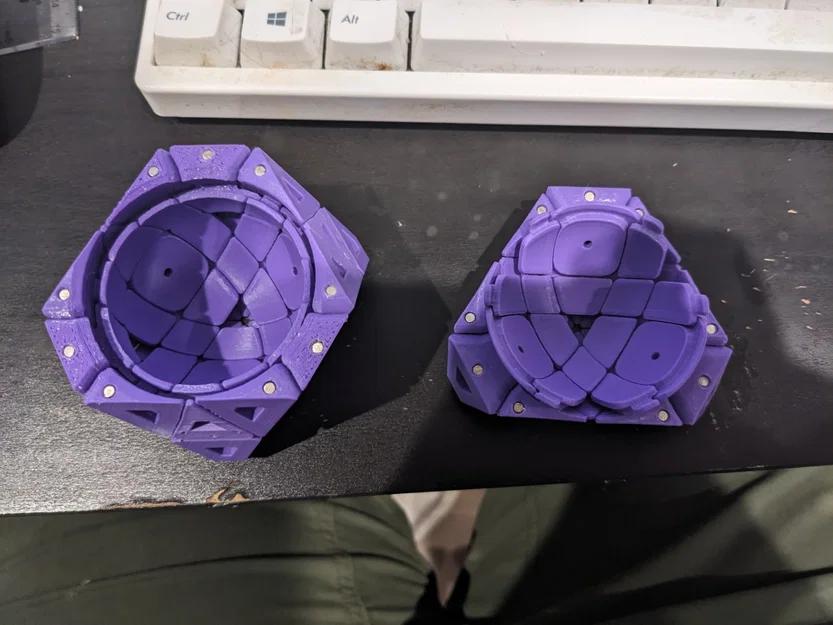 Đồ chơi xếp hình Octahedron xoay mặt với cơ chế Skewb - Image 2