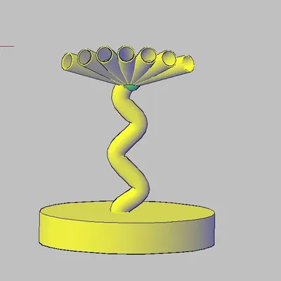 Giá đỡ bút hình rắn bảy đầu nghệ thuật