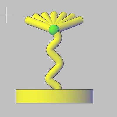 Giá đỡ bút hình rắn bảy đầu nghệ thuật