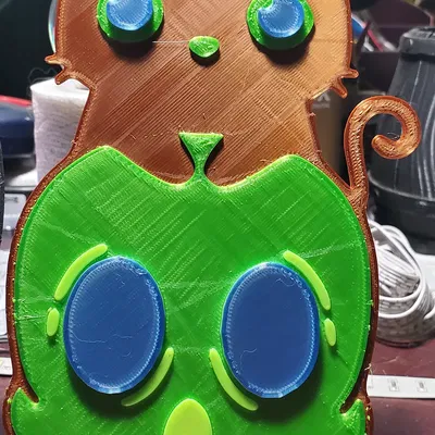 Mô hình nghệ thuật tường Halloween mèo đứng trên đầu lâu