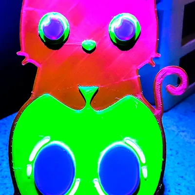 Mô hình nghệ thuật tường Halloween mèo đứng trên đầu lâu