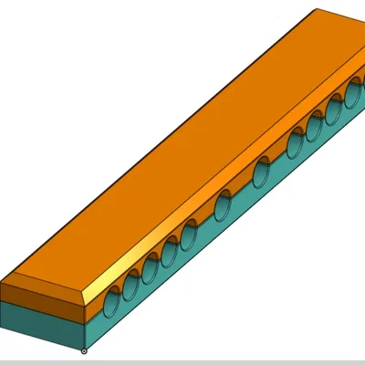 Giá đỡ cáp với lỗ kích thước đồng nhất